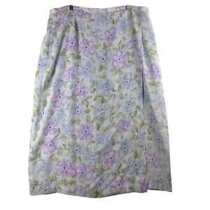 Vintage Joan Leslie Midi Skirt Women's 22W (40" Waist) Floral Feminine READ